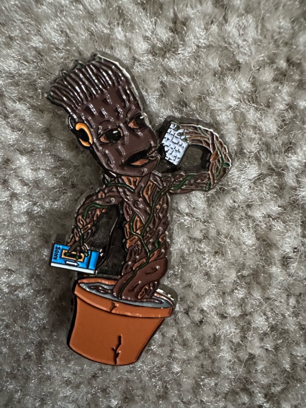 Groot Plant Pot Enamel Pin – Limited Edition